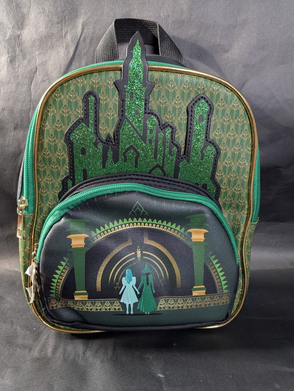 Wicked Emerald City Castle Glittered Mini Backpack -NWT!!